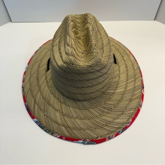 Reyn Spooner x MLB Washington Nationals Tan Straw Sun Hawaiian Hat One Size - Picture 4 of 13